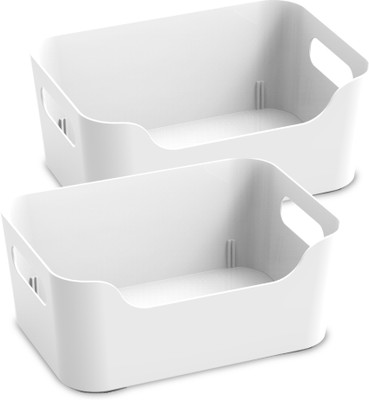 KOLORR Plastic Jolly Basket Storage Basket(Pack of 2)
