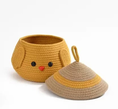 ROYAL TREND Jute Jute High quality Handwoven Multi purpose Large Storage Basket Storage Basket(Pack of 1)