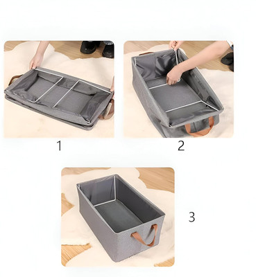 ND BROTHERS Polyester Foldable Storage Baskets Organizing Toys, Books, Shelves,Large Storage Box 005 Storage Basket(Pack of 1)