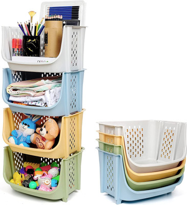 ALCY 500 L Multicolor Laundry Stool/Storage(Plastic)