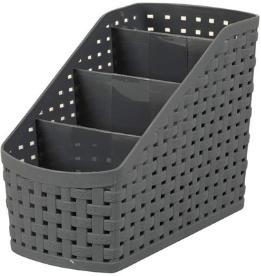 Ethnic Forest Plastic Desk Basket for Kitchen Office Bathroom Storage Basket(Pack of 1)