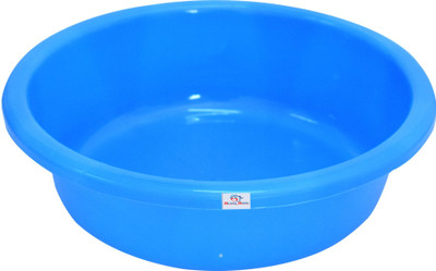 Heart Home Plastic Multiuses Plastic Knead Dough Basket/Basin Bowl For Home & Kitchen 6 Ltr (Blue) Storage Basket(Pack of 1)