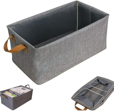 ND BROTHERS Polyester Foldable Storage Baskets Organizing Toys, Books, Shelves,Large Storage Box 032 Storage Basket(Pack of 1)