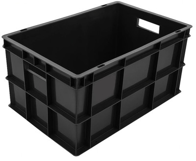 mahira Plastic Heavy Duty Multipurpose Rectangular Storage Box Crates 50X32.50X25 CM Storage Basket(Pack of 1)