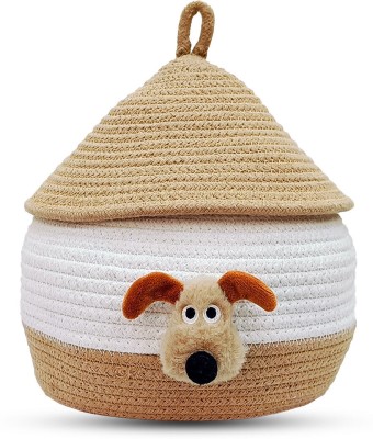 Casa Snug Jute Multipurpose Storage Basket(Pack of 1)