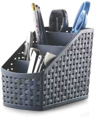 PRANISHA ENTERPRISE 4 Compartments Plastic Desk Organizer(Multicolor)