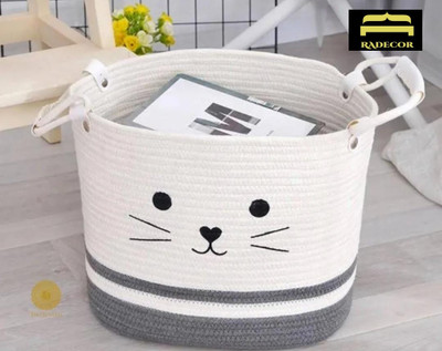 RADECOR Jute Storage Basket(Pack of 1)