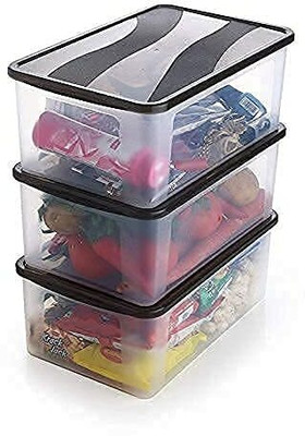 UNDERZONE Plastic Bread Container  - 2000 ml(Pack of 3, Multicolor)