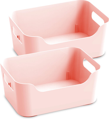 KOLORR Plastic Small Jolly Basket Storage Basket(Pack of 2)