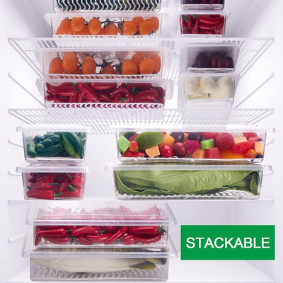 Shreejee Plastic Fridge Container  - 1500 ml(Clear)