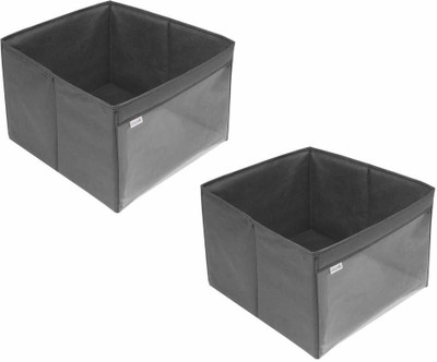 PrettyKrafts Polyester Storage Box Organizer, Toys Storage Storage Basket(Pack of 2)