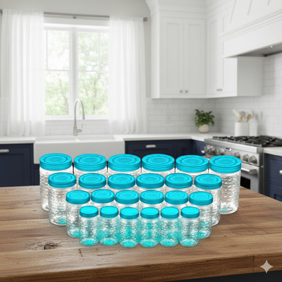 MAXTID Plastic Premium 24 Pcs Plastic Container Set for Food Storage Storage Basket(Pack of 24)