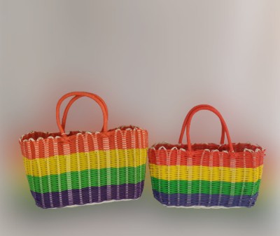 Hot shopper Plastic Storage Basket(Pack of 2)