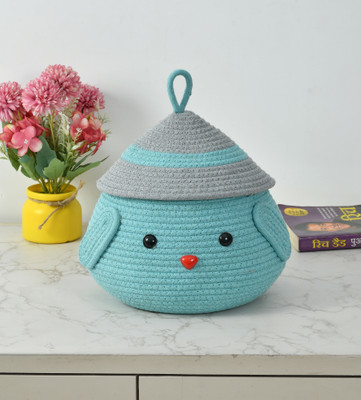 FABMARTS Jute High quality Handwoven Multi purpose Storage Basket(Pack of 1)