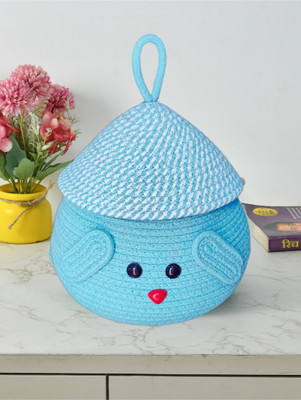 FABMARTS Jute High quality Handwoven Multi purpose Storage Basket(Pack of 1)