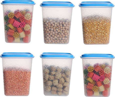 MUNDE Plastic Utility Container  - 1100 ml(Pack of 6, White)