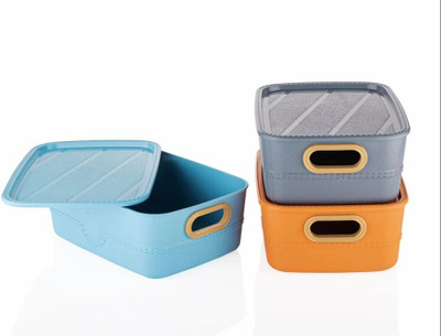 SANCORP Plastic Utility Container  - 1500 ml(Pack of 3, Multicolor)