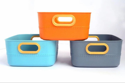 ZORIADA Fancy Storage Organisers With Lid Storage Box(Multicolor)