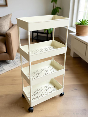 MGKENTERPRISE 4 Compartments Plastic Portable Storage Box(White)