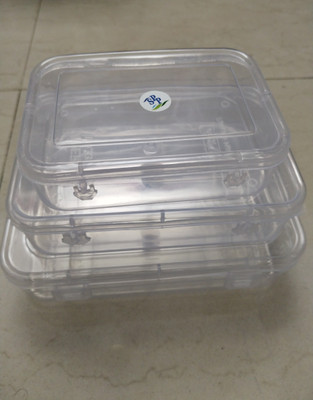 Ramarrow Transparent Storage Oranization Box ||Pack of 3|| Storage Box(White)