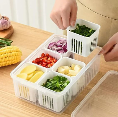omdaenterprise Plastic Utility Container  - 2200 ml(White)