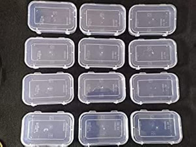 Agrawal Sales (KEEPER 22) pack of 12 Boxes Storage Box(White)
