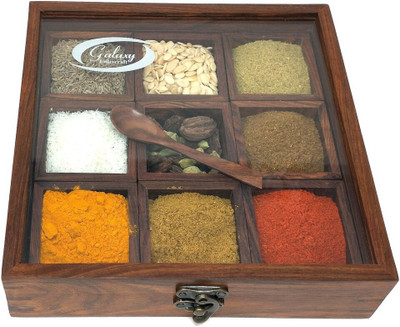 Galaxy Indiacraft Spice Set Wooden(1 Piece)