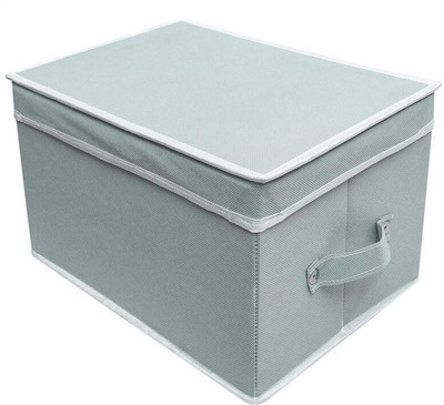 JoyeCrafts Foldable organizer box for Cloths,kid's toy with Top Lid (Pack of 1) Box Storage Box(Grey)