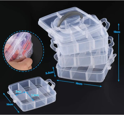 KRAZE Plastic 18-Layer Storage Box – Perfect for Any Space Storage Basket(Pack of 1)