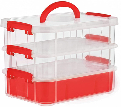 FINWARE Plastic Utility Container  - 3 L(Red)