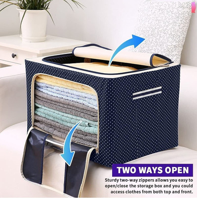 MOOZICO Shelf Organizers(Blue, Polyester)