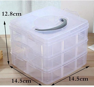 Webdealz Plastic Utility Container  - 200 g(Clear)