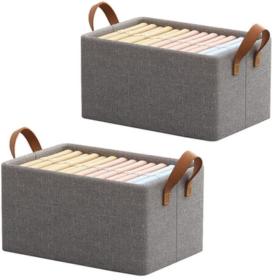 NKL Shelf Organizers(Grey, Polyester)