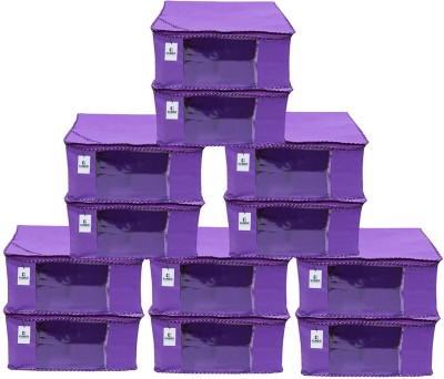 KUBER INDUSTRIES Shelf Organizers(Purple, Cotton)