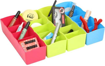 futurist world Shelf Organizers(Multicolor, Plastic)