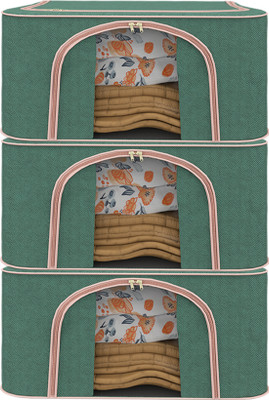 KUBER INDUSTRIES Shelf Organizers(Green, Polyester)