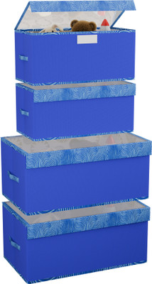 KUBER INDUSTRIES Shelf Organizers(Blue, Polyester)