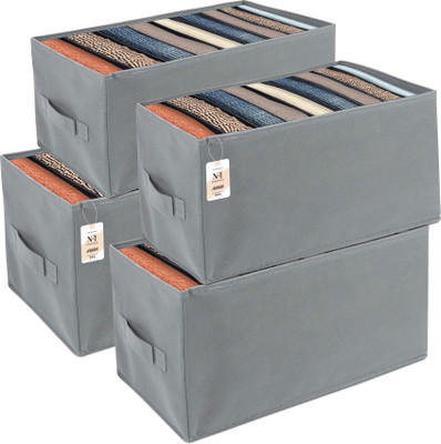 NFI essentials Shelf Organizers(Grey, Polyester)