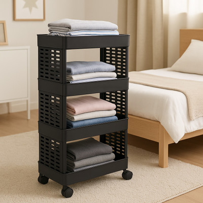 MAXTID 4 Compartments Plastic PP(Black)