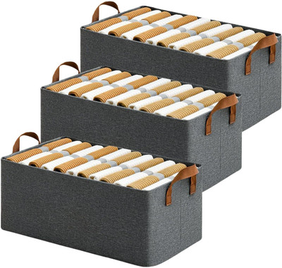 NESTIFY Shelf Organizers(Grey, Cotton)