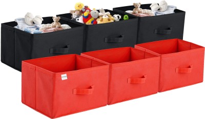 HOMESTIC Toy Organizers(Red, Black, Cotton)