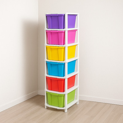 MAXTID 6 Compartments Plastic PP(Multicolor)