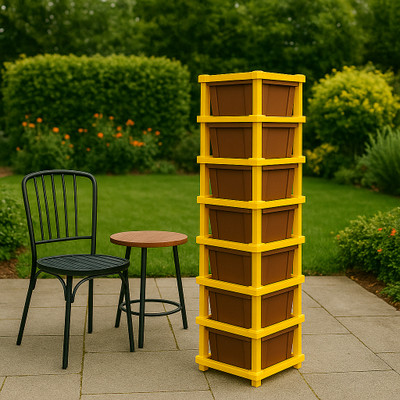 MAXTID 7 Compartments Plastic PP(Brown)