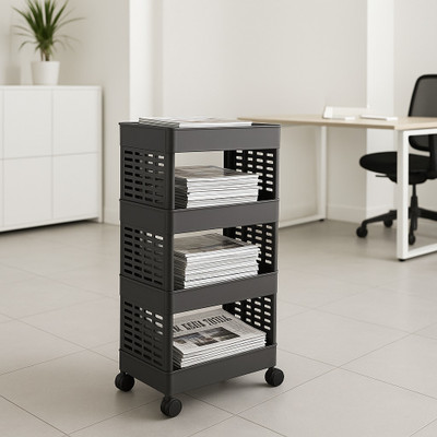 MAXTID 4 Compartments Plastic PP(Black)