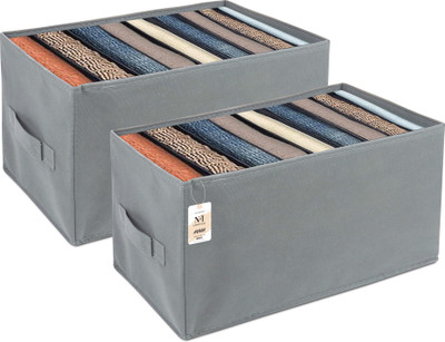 NFI essentials Shelf Organizers(Grey, Polyester)