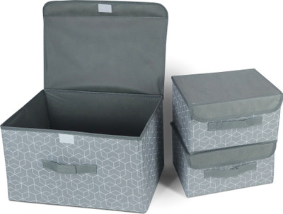 NFI essentials Shelf Organizers(Grey, Polyester)