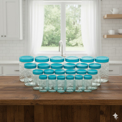 MAXTID Plastic 24 Pcs Kitchen Container Set Storage Basket(Pack of 24)