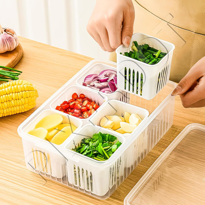 Homlify Plastic Utility Container  - 2300 ml(White)