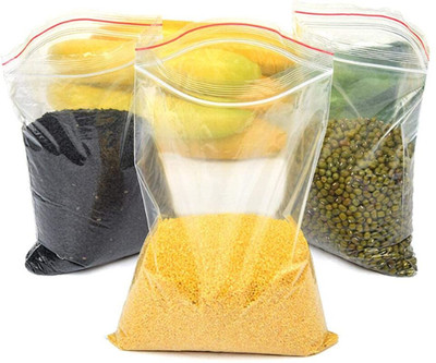 KANHA JI NX (3x4, 4x5, 5x6) - 300 Pcs Small Zip Lock Pouch | Multipurpose Use Zip Bag Plastic Storage Pouch(Pack of 300)