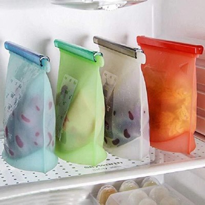 ALL THINGS MORE SHOP Silicone Fridge Container  - 1000 ml(Multicolor)